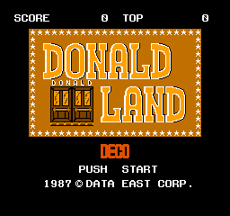 Donald Land (Japan) Title Screen